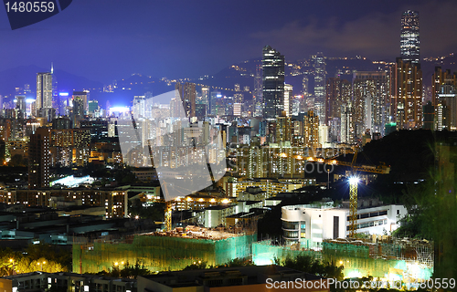 Image of night view of Hong Kong