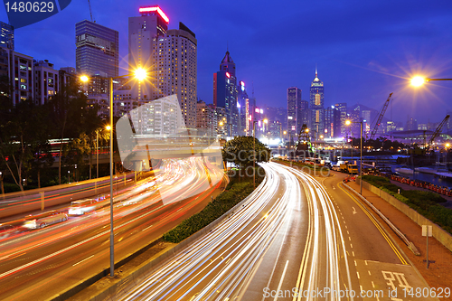 Image of traffic in urban at night