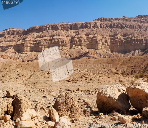 Image of Rim wall of desert canyon