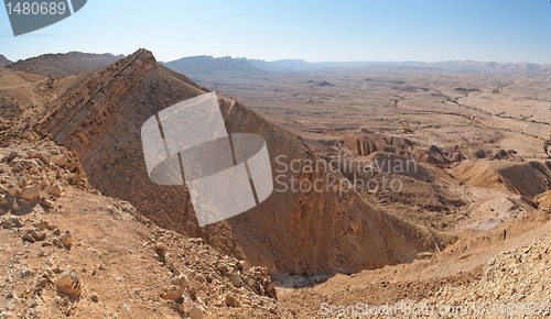 Image of View of the desert canyon 