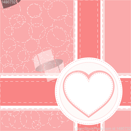 Image of valentine love heart romantic birthday vector background