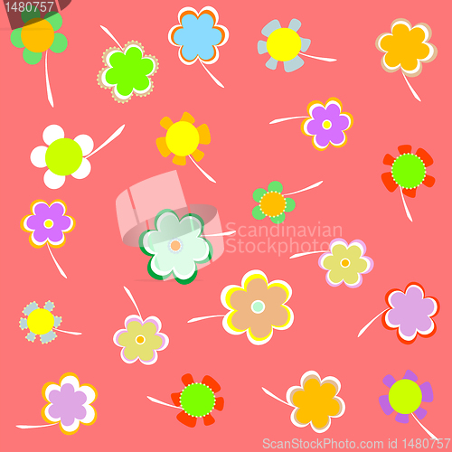 Image of Romantic Flower pink Background. vector
