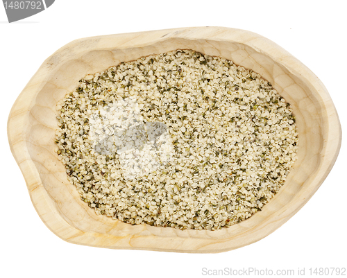 Image of hemp seeds shelled
