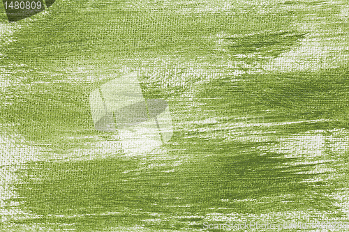 Image of green abstract with camvas texture