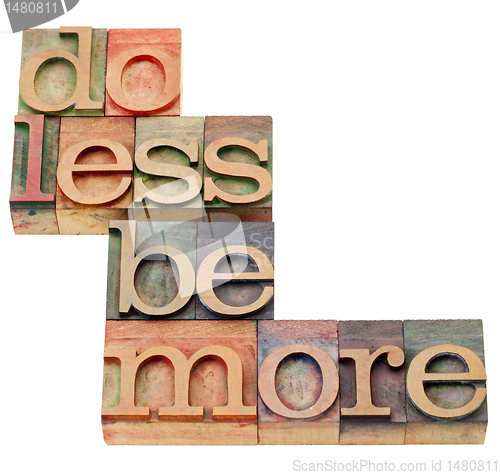 Image of do less be more motivation