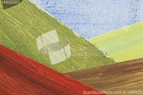 Image of mountain valley landscape abstract