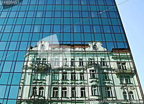 Image of Modern office building wall