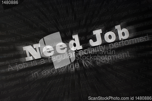Image of Need Job conception