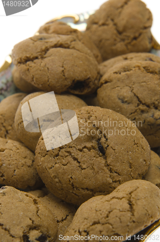 Image of Brown Cookies with raisins