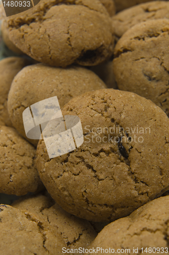 Image of Brown Cookies with raisins