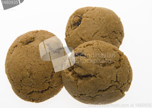 Image of Brown Cookies with raisins