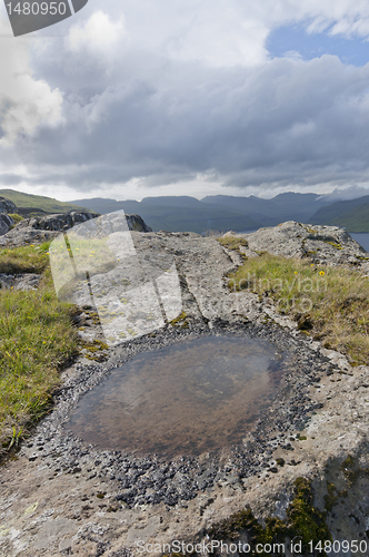 Image of Small puddle on a rock