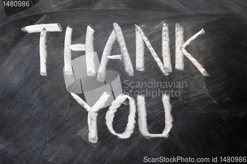 Image of Thank you written on blackboard