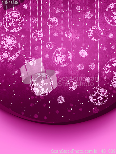 Image of Elegant gentle christmas card. EPS 8