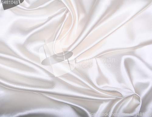 Image of Smooth elegant white silk as background 