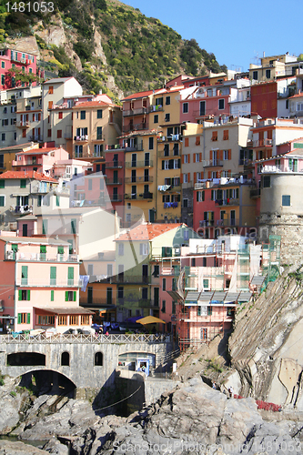 Image of  Italy. Cinque Terre. Manarola village 