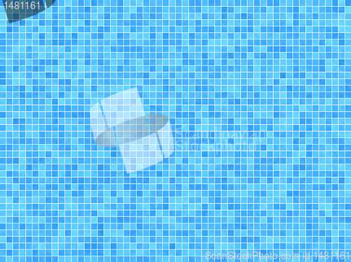 Image of blue mosaic background