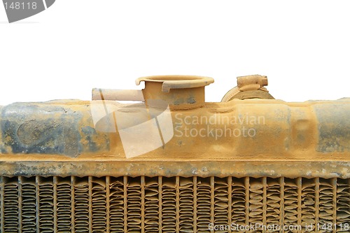 Image of Top of old tractor radiator