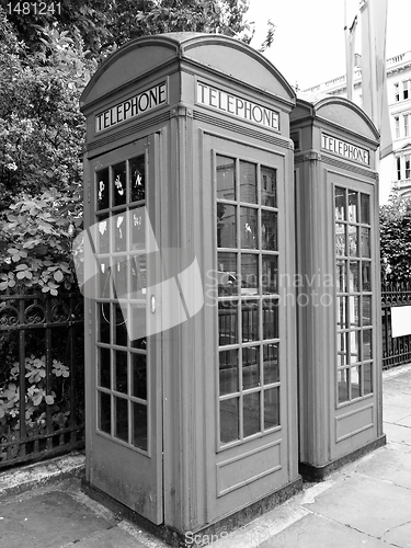 Image of London telephone box