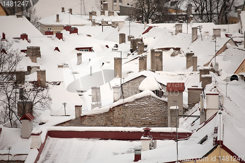 Image of winter roofs