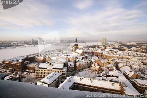 Image of top view of old Riga