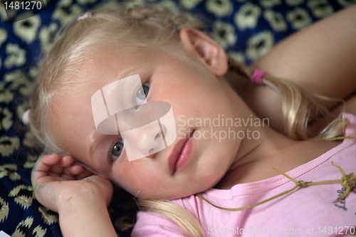 Image of blonde little girl