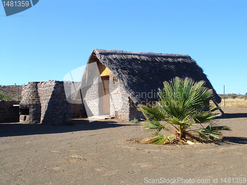 Image of House in the desert. Human estate