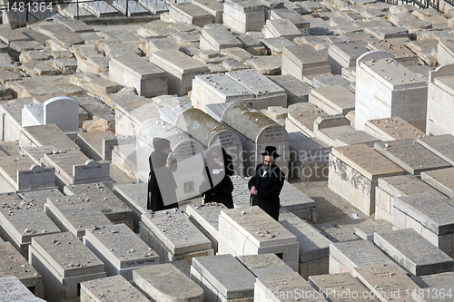 Image of The Jewish cemetery on the Mount of Olives, in Jerusalem