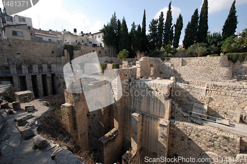 Image of Ancient ruins of pools in the Muslim Quarter of Jerusalem