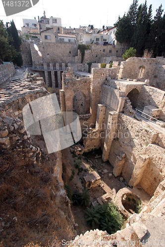 Image of Ancient ruins of pools in the Muslim Quarter of Jerusalem