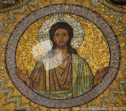 Image of Jesus, mosaic