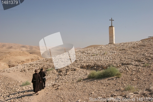 Image of Monks in Judea desert, Israel