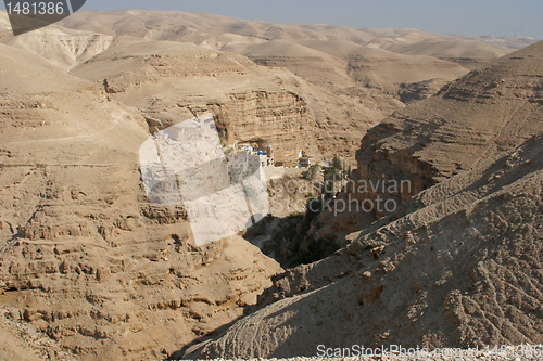 Image of Saint George monastery in Judea desert