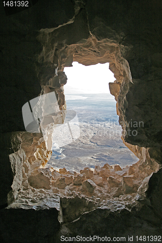 Image of View on dead sea from Masada, Israel