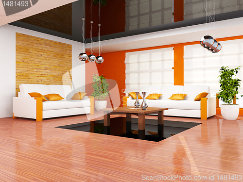 Image of Modern living room interior 