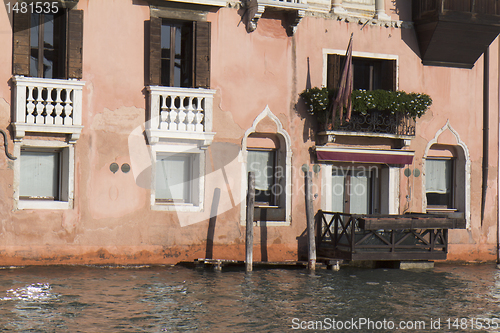 Image of Detail pof a facade (Venice)