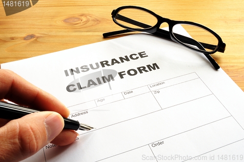 Image of insurance claim form