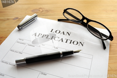 Image of loan application