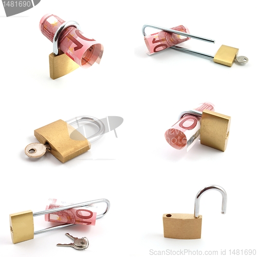 Image of money and padlock