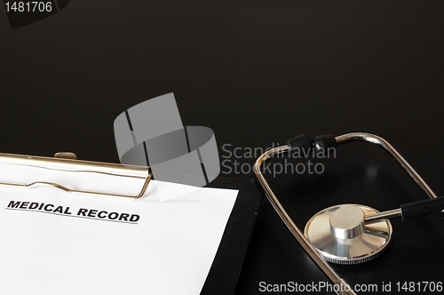 Image of medical record