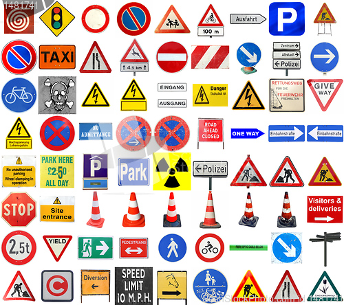Image of Set of European signs