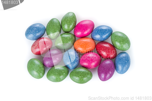 Image of easter eggs isolated