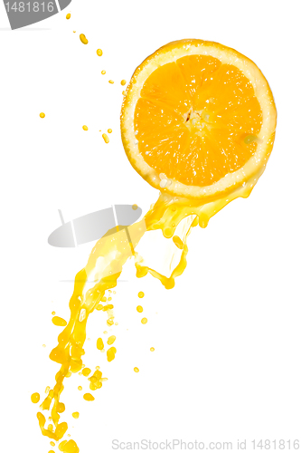 Image of orange juice splash