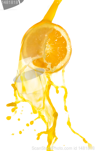 Image of orange juice splash