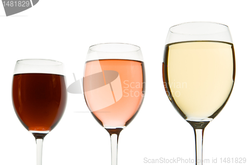 Image of three wine glasses