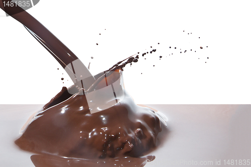 Image of pouring chocolate