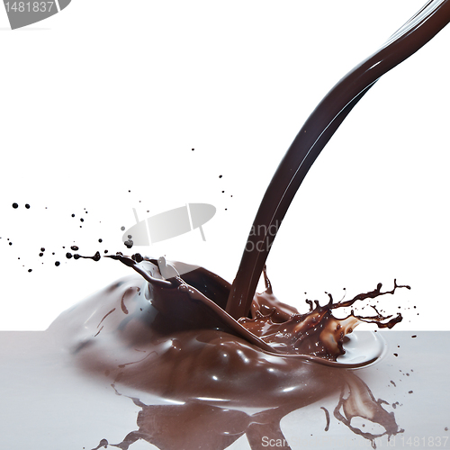 Image of pouring chocolate