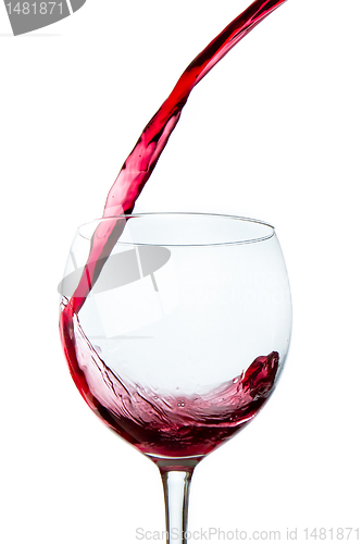 Image of pouring red wine 