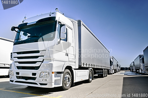 Image of Modern  Truck on road