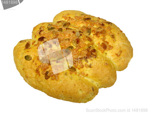 Image of corn bread with pumpkin seeds